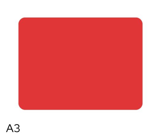 Podložka modelovací A3 červená