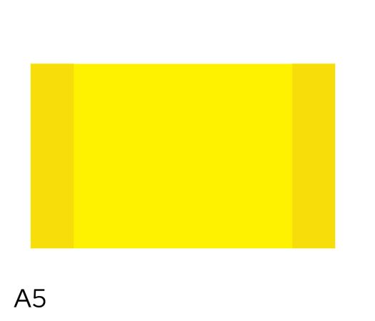 Obal na sešit A5 180mic NEON LUMA žlutý Obal na sešit A5 180mic NEON LUMA žlutý