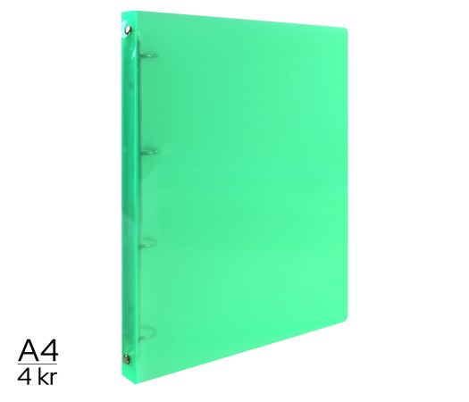 Pořadač LUMA A4 4 kroužkový zelený Pořadač LUMA A4 4 kroužkový zelený