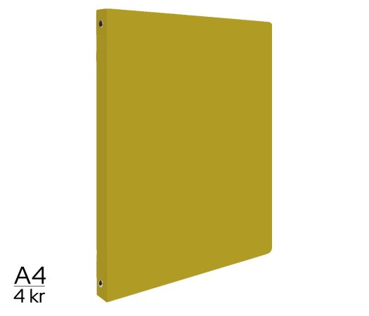 Pořadač LUMA A4 elegant 4 kroužkový olivový