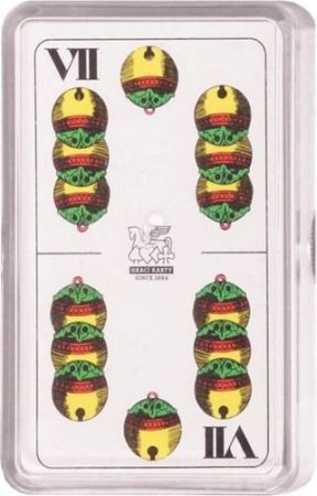 MEZUZA Karty MARIÁŠ 1516 dvouhlavý plast