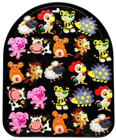 PK magnet guma PK 19-57 zvířátka /24/ ,balení 24 ks
