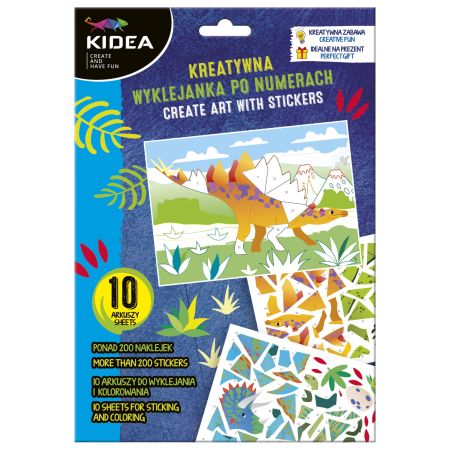Kreativní sada - lepení podle čísel DINO