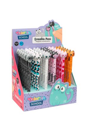 Gumovací pero Colorino Cats ,balení 36 ks