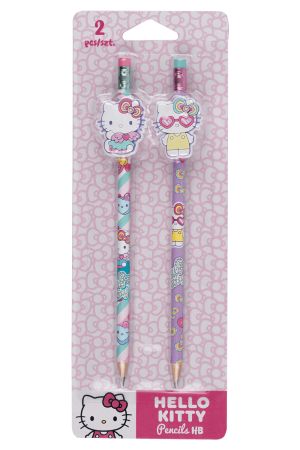 Tužka s gumou a figurkou Hello Kitty 2 ks na blistru vzor 1