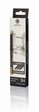 Tužka skicovací ASTRA ARTEA 3H ,balení 12 ks