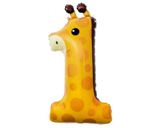 GD balónek fóliový 80cm žirafa