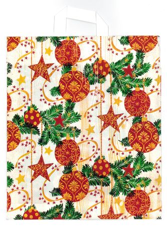 LIKA taška PE Ván.15kg Vánoční koule/50 ,balení 50 ks LIKA taška PE Ván.15kg Vánoční koule/50 ,balení 50 ks