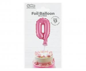 GD balónek fóliový 13cm 0 růžová