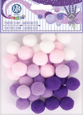 Bambule 20 mm fialové odstíny