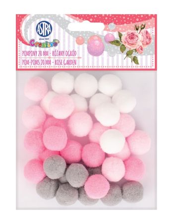 Bambule 20 mm růžové odstíny