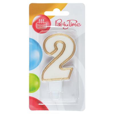 Dortová svíčka č. 2 zlatá Dortová svíčka č. 2 zlatá