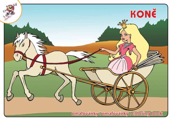 MP omalovánky A5 Koně