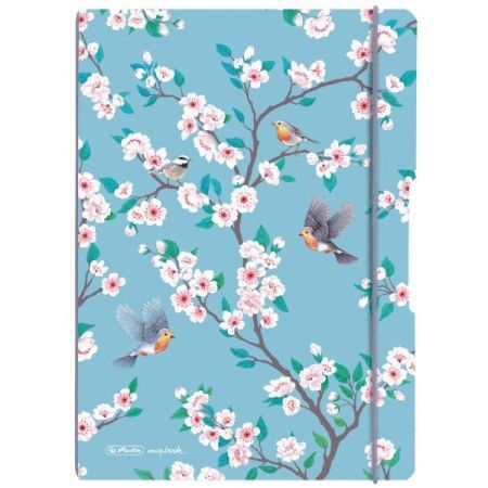 Sešit A4 80 listů Ladylike Birds kombi ,balení 3 ks