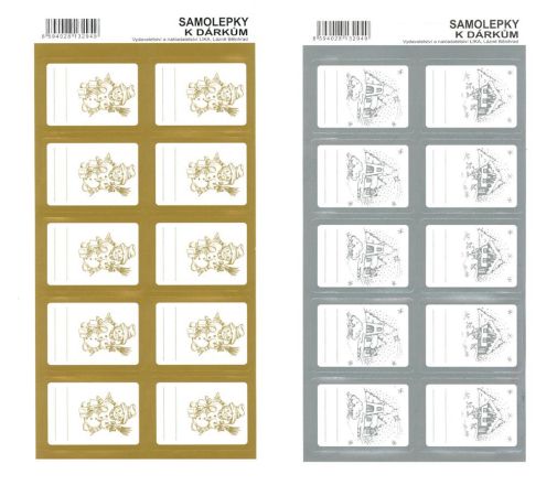 LIKA samolepky k dárkům /25/ ,balení 25 ks