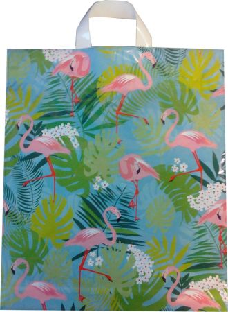 LIKA taška PE 15kg Plameňáci /50/ ,balení 50 ks