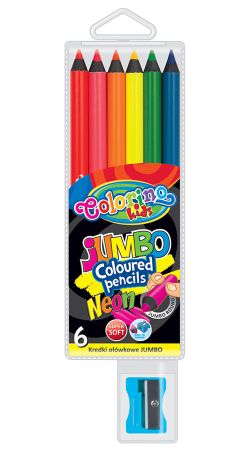 Colorino pastelky JUMBO 6ks kulaté Neon