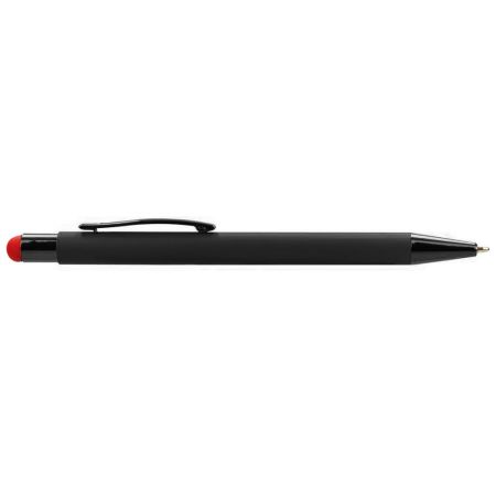 Propiska metal TALIN BLACK SOFT touch černo - červená