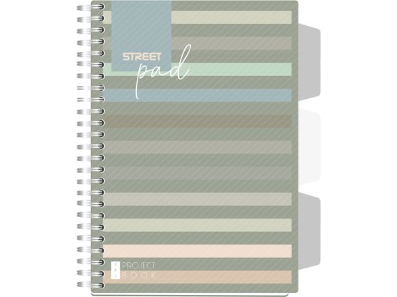 Spirálový blok A5 Street Pad Green ,balení 6 ks Spirálový blok A5 Street Pad Green ,balení 6 ks