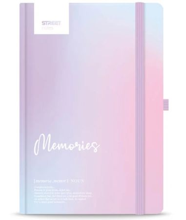 Blok DICTIONARY Memories A5 linka s gumou