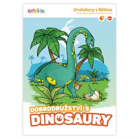 W-omalovánky dobrodružství s dinosaury