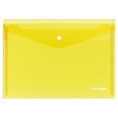 Desky s drukem Berlingo A4 Semi Clear Yellow ,balení 12 ks