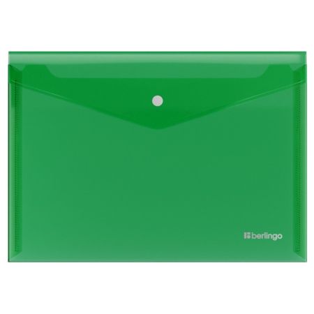 Desky s drukem Berlingo A4 Semi Clear Green ,balení 12 ks
