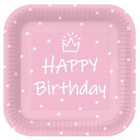 PAW talíř 23cm SQ 10ks Special Day RŮŽ