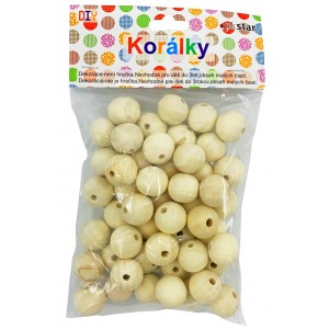 PK korálky dřevo 20mm 75ks PK510-22 PK korálky dřevo 20mm 75ks PK510-22