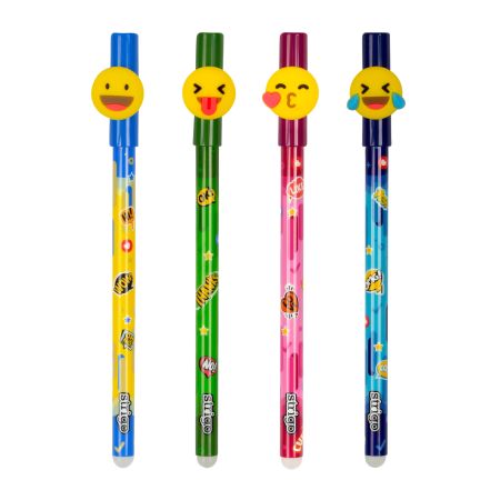 Propiska gumovací STRIGO - EMOJI ,balení 36 ks