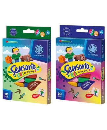 ASTRAFUN modelovací hmota odlehčená PIXEL 10 barev