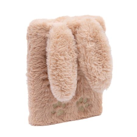 Památník plyšový A5 se zámkem - Bunny růžový