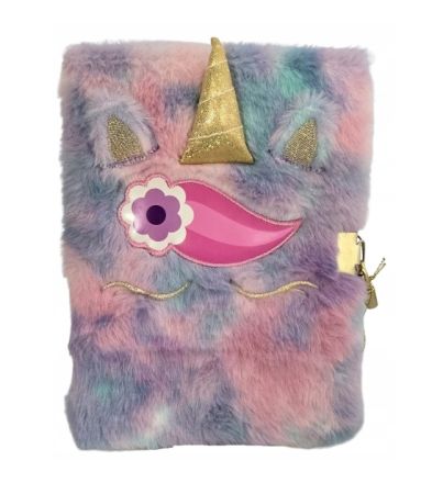 Památník plyšový A5 se zámkem - Unicorn