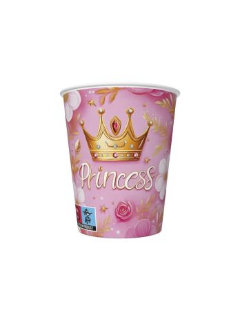 Papírový kelímek 0,25l Pink Princess Crown