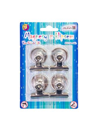 Magnety s klipem 4 ks na blistru