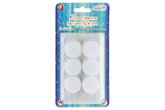 Suché zipy kolečka 3 cm samolepící 12 ks