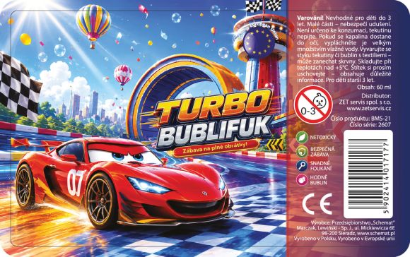 Bublifuk 60ml BMS-21 Turbo /12/ ,balení 16 ks Bublifuk 60ml BMS-21 Turbo /12/ ,balení 16 ks
