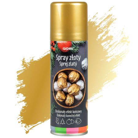 Párty spray 125 ml zlatá barva