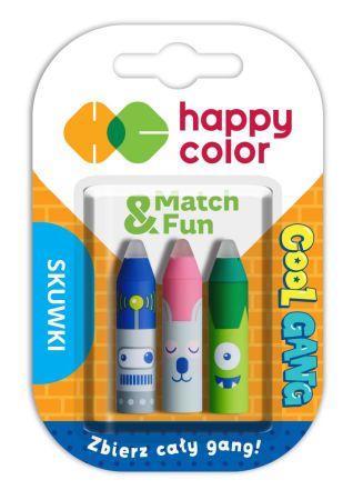 Pryž na gumovací pera Happy Color 3 ks ,balení 36 ks
