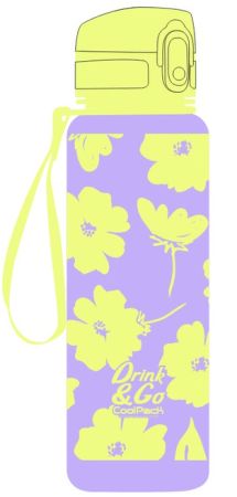 Láhev na pití 600 ml Brisk Flores LILA