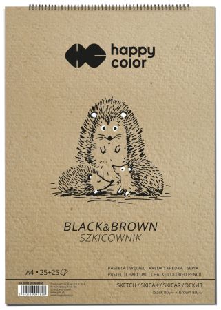Blok skicovací A5 SP 80g/m2 50l black & brown