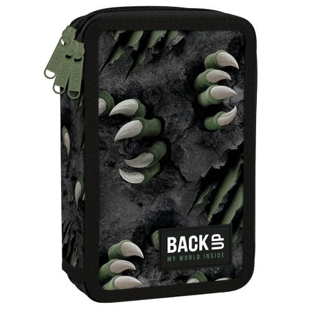 Penál 3 zipy vybavený - Rex