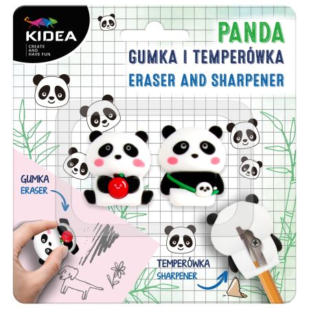 Pryž a ořezávátko na blistru - Panda