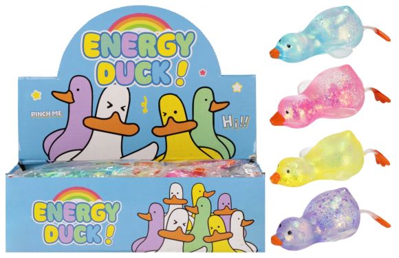 Mačkací kachna barevná 12 cm