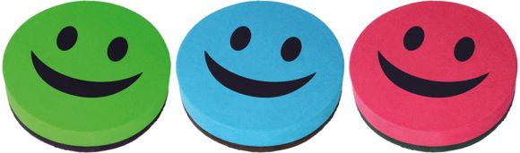 Magnetická stěrka 9 cm Smajlík