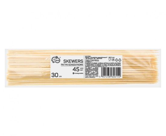 Špejle hrocené 30 cm Ø 3 mm 45 ks
