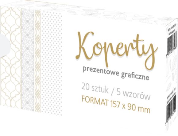 Barevná obálka KP01 /20/ vzor 814 ,balení 20 ks