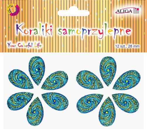 Kamínky samolepící - slzy na blistru