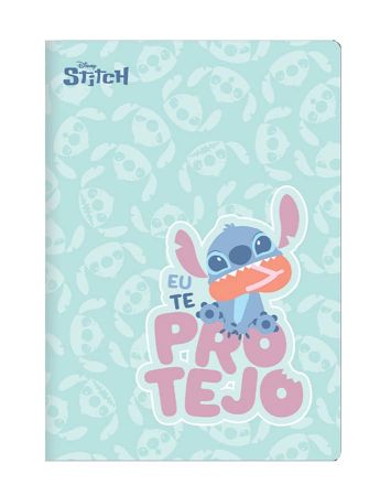 Sešit A5 60 listů Stitch blue čtvereček ,balení 6 ks