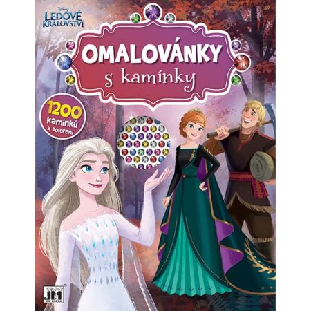 Omalovánky A4 s kamínky - Frozen